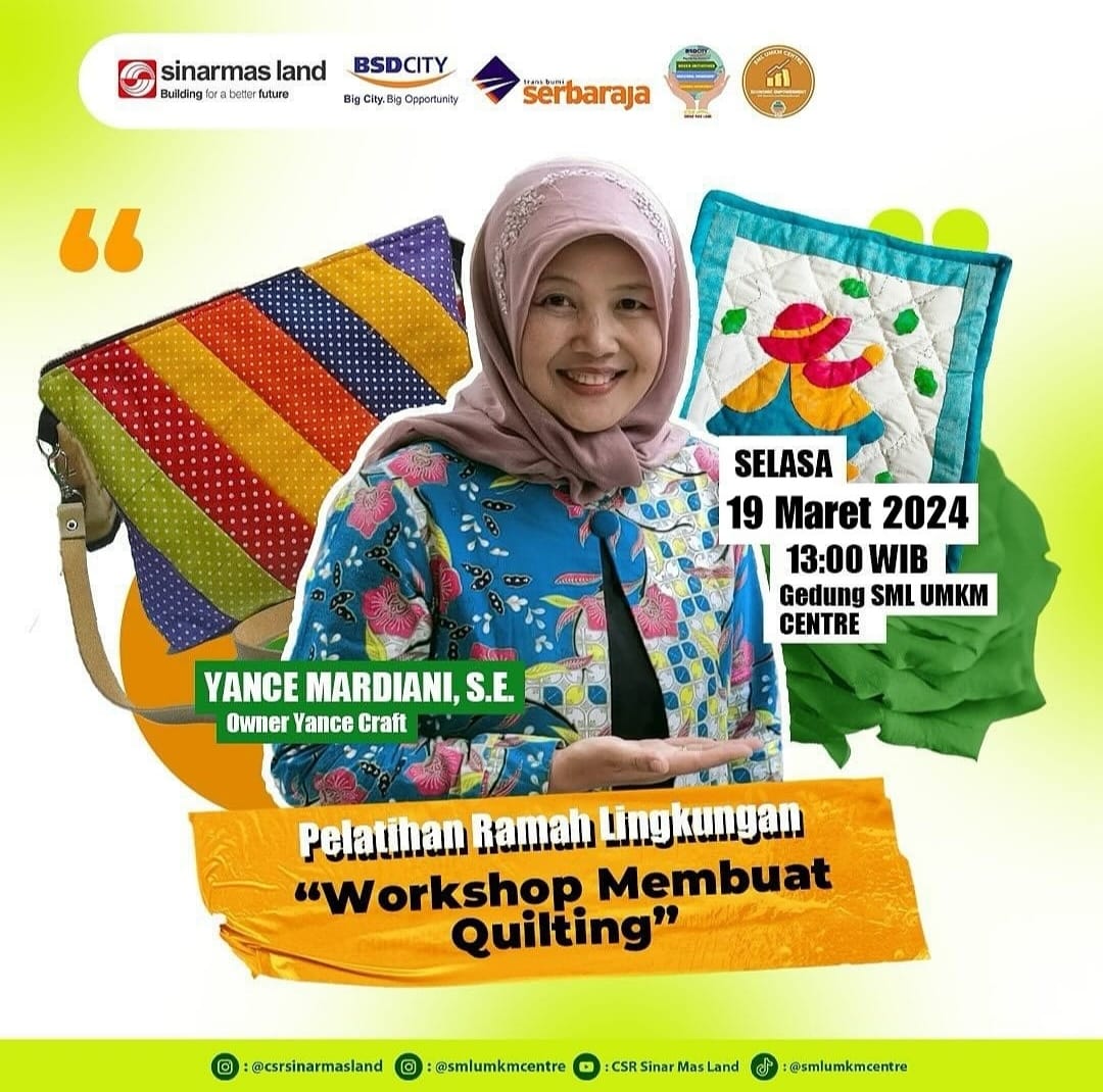 Platihan Ramah Lingkungan "Workshop Membuat Quilting"